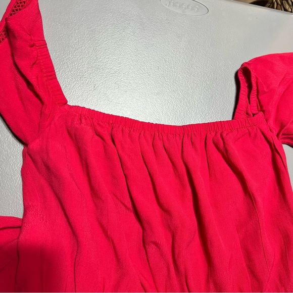 Lovers + Friends Red Off-The-Shoulder Maxi Dress Size XL Slit Elegant Glamorous - Picture 5 of 14